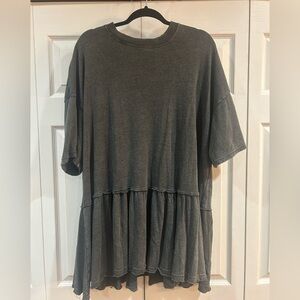 American Eagle Outfitters Ahh-mazingly soft tshirt dress in dark grey